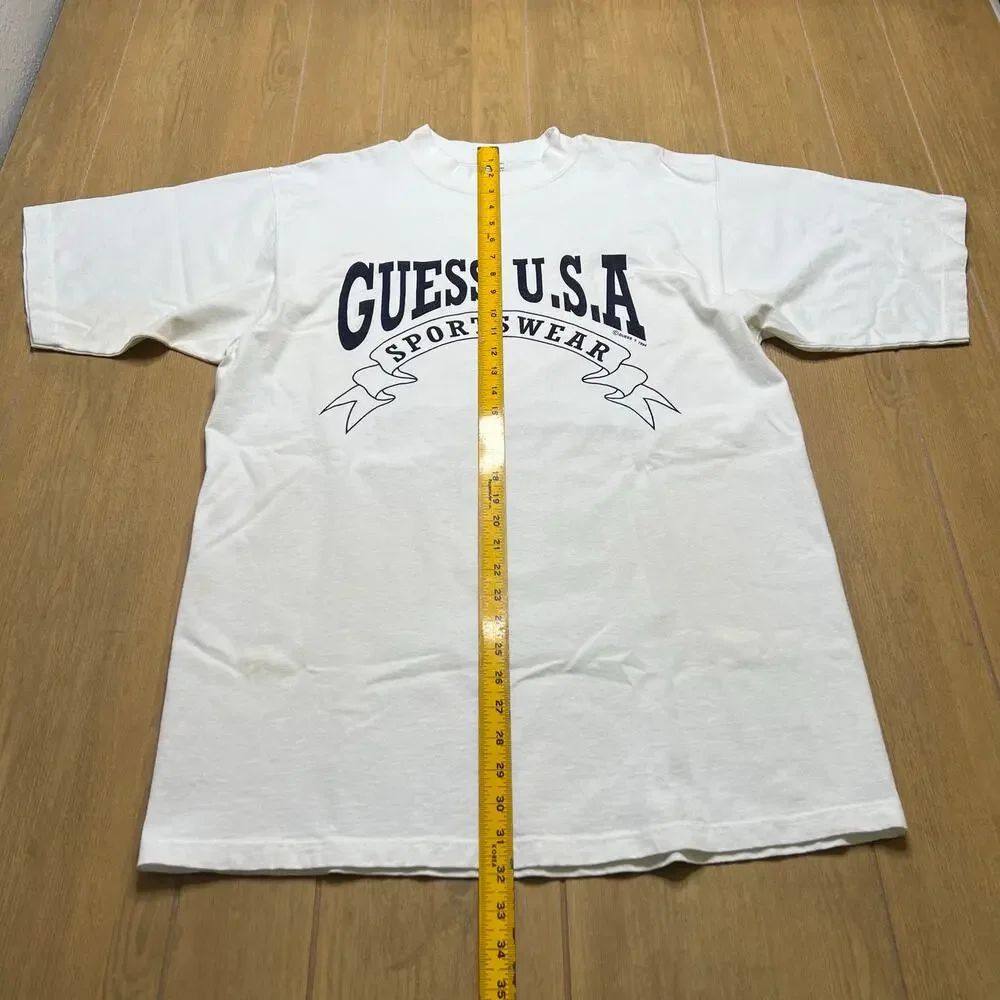Vintage GUESS USA By Georges Marciano T Shirt 90s 1994 Single stitch Sz XL - Picture 5 of 10